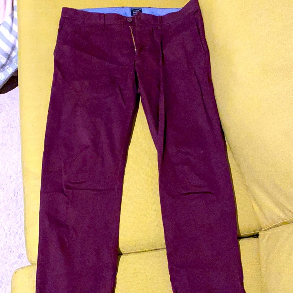 Maroon Jcrew Pants